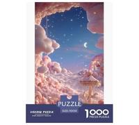 Cloud Puzzles 1000 Piece Challenge Toy Adults And over 12 Years Old Fairy Tale Puzzle Game Educational Challenge Family Time Home Decoration Gift 70x50cm/1000pcs