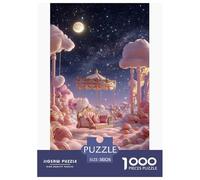 Cloud Puzzles 1000 Piece Challenge Toy Adults And over 12 Years Old Fairy Tale Puzzle Game Educational Challenge Stress Relief Home Decoration Gift 38x26cm/1000pcs