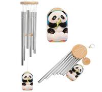 Cloud Rainbow Panda Wind Chimes for Outside Memorial Tuned Outdoor Windchimes Large Garden Decor Wind Chime with Melodious Sound for Mom Dad Grandma Home Garden Patio Decor