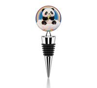 Cloud Rainbow Panda Wine Stoppers Reusable Wine Bottle Stopper Decorative Champagne Stoppers Silicone Beverage Bottle Sealer Keep Fresh, Leakproof Wines Saver for Bar Party Decor