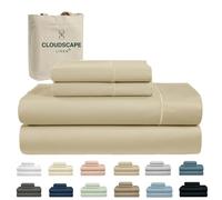 Cloud Scape Linen 100% Egyptian Cotton King Sheets Set - 1000 Thread Count, 4-Piece Soft Hotel Quality Bedding Set,Deep Pockets up to 16”, Linen