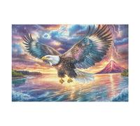 Cloud Sea Flying Eagle 1000 Piece Complete DIY Jigsaw Puzzle Collectors Mind Relaxation Educational Decorative Puzzle Gifts for Adults Sturdy Thick Cardboard 1000 PCS