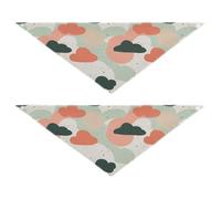 Cloud seasonal dog bandanas Snap Button Soft Dog Scarf Cute Pet Holiday Set for Dogs Cats L