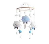 Cloud Serving Wind Chime Pendant For Wall Decoration(Blue)