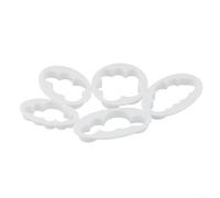 Cloud Shape Baking Cutters 5PCS for Fondant For Cake Decorating Pastry Molding 3D Printed Plastic Molds for Sugarcraft Dessert Art
