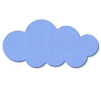Cloud Shape Bulletin Board,Self Adhesive Corkboard Alternative Felt Memo Board,Home Office Wall Decor,Felt Vision Board for Photos Message (Sky Blue,60x30cm)