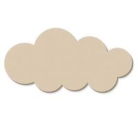 Cloud Shape Bulletin Board,Self Adhesive Corkboard Alternative Felt Memo Board,Home Office Wall Decor,Felt Vision Board for Photos Message (Camel,60x30cm)