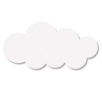 Cloud Shape Bulletin Board,Self Adhesive Corkboard Alternative Felt Memo Board,Home Office Wall Decor,Felt Vision Board for Photos Message (White,60x30cm)