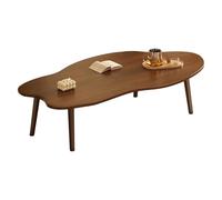 Cloud Shape Coffee Table, Irregular Wood Mid Century Modern Center Table, Easy Assembly for Living Room or Bedroom, 39.4 x 19.7 x 15.7 in