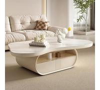Cloud-Shape Coffee Table - Minimalist Low Side End Table for Living Room - Functional Display Surface for Sitting on the Floor