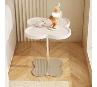 Cloud Shaped End Table, Irregular Stainless Steel Corner Side Table, Slide Under Sofa for Space Saving in Living Room and Bedroom