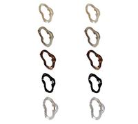 Cloud-Shaped Hair Clips with Spring-Hinged Closure, B | Toothed Open Frame, Spring Closure Bringing the Sides Together, Direct Structure for Shaping an Updo