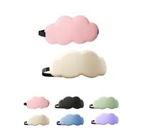 Cloud Sleeping Eye Mask, Shade Breathable Slow Rebound Siesta Eye Mask, Unisex Adjustable Elastic Office Hall Lunch Break Travel Must Answer (Cream+Pink)