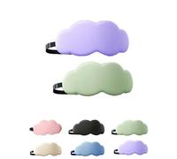 Cloud Sleeping Eye Mask, Shade Breathable Slow Rebound Siesta Eye Mask, Unisex Adjustable Elastic Office Hall Lunch Break Travel Must Answer (Purple+Green)