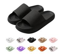 Cloud Sliders,Cloud Sliders Women UK,Non-Slip Pillow Slippers Women Summer,Shower Bathing Pillow Slipper,Soft Waterproof Flip Flops with Thick Sole for Shower Bathroom Pool Beach Outdoor