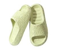 Cloud Sliders for Women and Men Shower Sliders Slippers Open Toe Quick Drying Non-Slip Slippers Soft Lightweight Bathroom House Pool Sandals for Indoor Outdoor Green