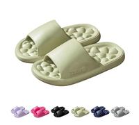Cloud Sliders for Women and Men Sliders Quick Drying Flat Bathroom Slippers Shower Comfy Bathing Sandals Open Toe Cloud Soft Flip Flops Lightweight Pillow House for Shower Bathroom Pool Beach
