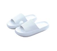 Cloud Sliders for Women Men, Quick Dry Shower Pillow Cloud Slippers Super Soft Massage House Slide (White, M, Adult, Women, 7.5, Numeric Range, UK Footwear Size System, 8, Medium)