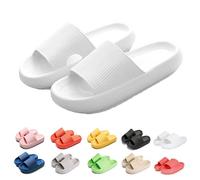 Cloud Sliders Women Men Cozisliders Original Sliders Slippers Pool Summer Bathing Slipper (White, Adult, Men, 5, Numeric Range, UK Footwear Size System, 6, Wide)