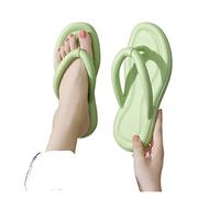 Cloud Slides Fashion Candy-colored Flip-flops Female Summer Home Bathroom Dormitory Lightweight Silent Clip Feet Sandals Indoor Outdoor Shower Shoes(Green,38/39)