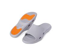 Cloud Slides Fashion Slippers Indoor Home With Bathroom Summer Bathing Mom And Dad In The Elderly Men And Women Outdoor Wearable Slippers Shower Shoes(Gris,46-47)