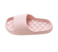 Cloud Slides for Women Bathing Shoes Non-Slip Open Toe Bath Slippers Soft Sole Bathing Slippers Memory Foam Ergonomic Cloud Shoes Silent Sandals Summer Shower Slippers, pink, 4 UK