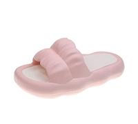 Cloud Slides Summer Petal Slippers Female Soft Bottom A Word Candy Color Sandals Indoor And Outdoor Simple Fashion Cute Slippers Shower Shoes(Pink,40-41)