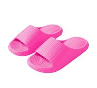 Cloud Slides Unisex Thick Sole Orthopendic Slippers Arch Support Wide Fit Non Slip Durable Cushioned Soft EVA Sandals Lightweight Comfortable Shower Shoes for Bathroom and Home,Hot Pink, Size 6