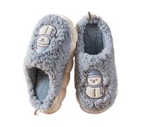 Cloud Slippers For Women Home Fuzzy Slippers For Women Cute Christmas Snowman Print Bedroom Slipper Warm Cosy Cotton Lined Slipper For Couples Unisex Soft Soled Indoor Shoes Fun Casual Shoes
