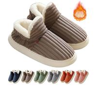 Cloud Slippers - Women's & Men's Winter Warm Fluffy Non-Slip Fuzzy Casual Fashion Home Slippers (Coffee, Adult, 4, Medium, UK 5)