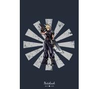 Cloud Strifee Retro Japanese Final Fantasy Notebook: 120 Blank Lined Pages (6" x 9") - Notebook and Journal Writing