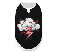 Cloud Thunder Dog Shirts Patterned Pet Clothes Tank Top Sleeveless T-Shirt for Cats Puppy S