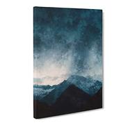 Cloud Touching The Mountains Canvas Print | Gallery Wrapped 30mm Frame Wall Art | 30x20 inches | Ready to Hang | Modern Landscape Picture | Living Room Bedroom Lounge Office