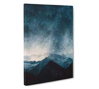 Cloud Touching the Mountains Canvas Print | Gallery Wrapped 30mm Frame Wall Art | 30x20 inches | Ready to Hang | Modern Landscape Picture | Living Room Bedroom Lounge Office