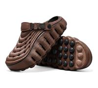 Cloud Walk Clogs for Women Men Lightweight EVA Slip On Shoes Brown