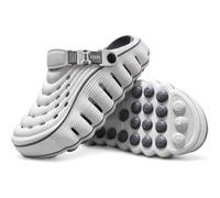 Cloud Walk Clogs for Women Men Lightweight EVA Slip On Shoes Gray