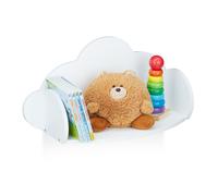 Cloud wall shelf Children's Book Holder 2.5 kg MDF Kids Cloud Shelf MDF Material