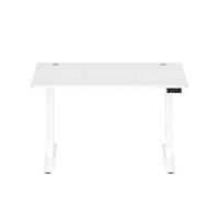(Cloud White) Height Adjustable Desk, Electric Standing Desk, 4 Memory Heights, Sedentary Reminder, 120 x 60 cm