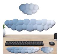 Cloud Wrist Rest Keyboard Gradient Color, Non Slip, Palmrest, Keyboardrest | Cute Keyboard Rest Ergonomic Wrist Cushion Cloud Shape Design for Computer Laptop Home Office Workplace Desk Setup