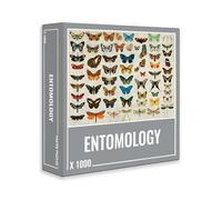 Cloudberries Entomology Jigsaw Puzzle, 1000 Piece Insect Puzzle for Adults, Beautiful Vintage Illustrations of Butterflies and Moths, With Bug Identification Poster