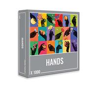 Cloudberries Hands Puzzle: Premium 1000 Piece Rainbow Jigsaw Puzzles for Adults, Elegant Black Hands with Flowers, Insects and Fruit, Made in Europe, Free Poster Included