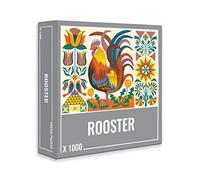 Cloudberries Rooster Puzzle - Beautifully Illustrated 1000-Piece Chicken Jigsaw Puzzle for Adults, Featuring Flowers, Birds and Vivid Orange and Yellow Colours, Bird Puzzles for Adults 1000 Pieces