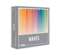 Cloudberries Waves Puzzle, Easy Jigsaw Puzzles for Adults, 1000 Piece Colourful Gradient Rainbow Puzzle, Colour Spectrum Multicolour Jigsaw with Retro Wave Design, Easy Puzzles for Adults