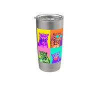 Clouded Leopards Funny Clouded Leopard Stainless Steel Insulated Tumbler