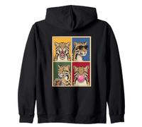 clouded leopards funny clouded leopard Zip Hoodie