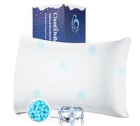 CloudÉtoile Shredded Memory Foam Pillow - Adjustable Cooling Side Sleeper Pillow for Neck, Medium Firm Support Pillow for Side Back Stomach Sleepers, CertiPUR-US Certified, Washable Cover 50x70x24 cm