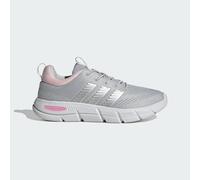adidas Women's Cloudfoam Flex Elastic Laces Shoes, LGH Solid Grey/Matte Silver/Clear Pink, 4 UK