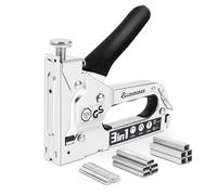 Cloudgree Staple Gun, 3 in 1 Heavy Duty Nail Steel Gun Kit with 1500 Staples, Upholstery Stapler Gun for Wood, Upholstery, Fencing, Furniture, Decoration