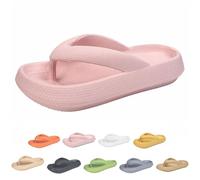 Cloudies EVA Lightweight Flip Flops for Women & Men | Non-Slip Beach Slides with CloudSoft Cushion | Quick-Dry (Pink, Adult, Women, 4, Numeric Range, UK Footwear Size System, 5, Medium)