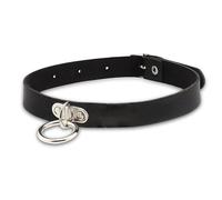 Cloudlink O-Ring Black Choker Vintage Gothic Collar Choker Necklace Adjustable Punk Leather Emo Accessories for Women and Girls